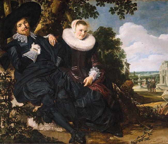 Frans Hals Marriage Portrait of Isaac Massa en Beatrix van der Laen Norge oil painting art
